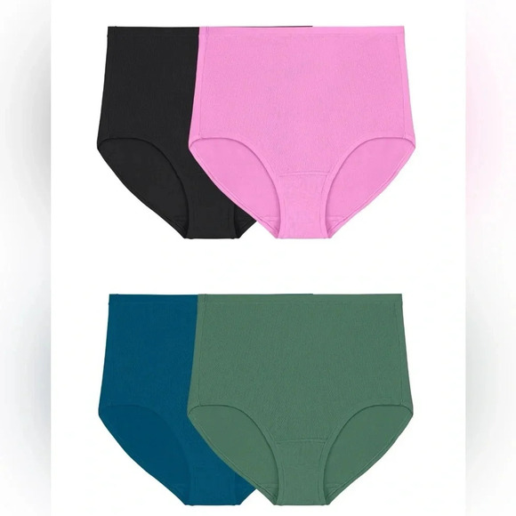 Fruit of the Loom Women's Getaway Collection, Cooling Mesh Brief Underwear - Picture 2 of 7